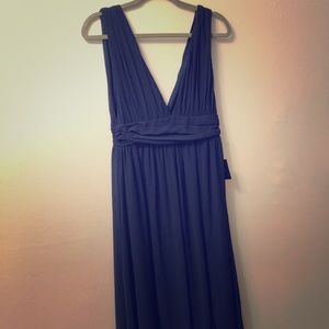Blue maxi cocktail dress